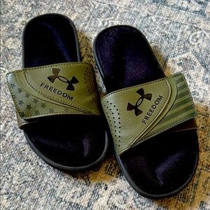 Under Armour Kids Sandals - Black and Olive